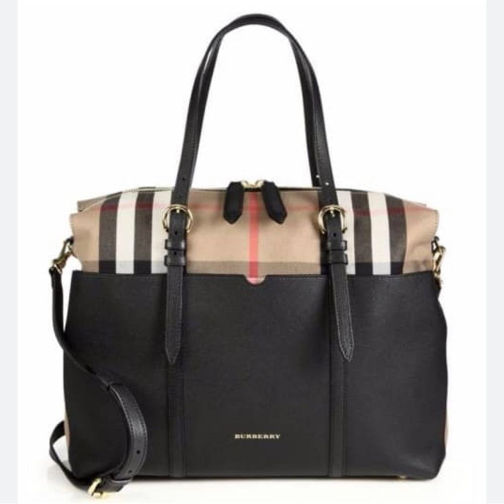 BURBERRY Mason Baby Changing Bag, Black